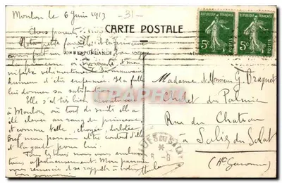 Toulouse — Vista panorâmica da Caserne Saint-Agne (14e de Ligne) — édit. Jérôme — Verso