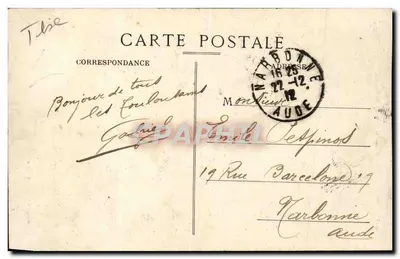 Toulouse — A Catedral Santa Etienne — J. Longi-Béchel, edição Toulouse — Verso