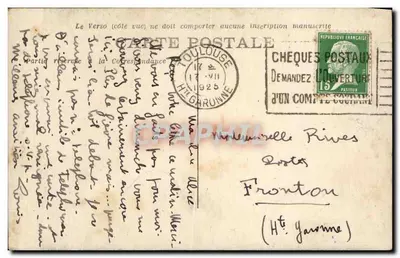 Toulouse — Il Capitolo — Piazza Henri IV — Ed. F. Fourniment Toulouse — Verso