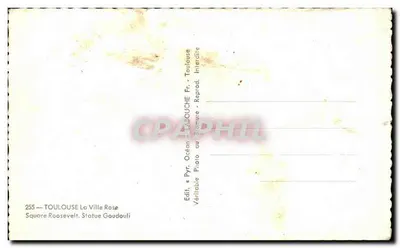 Plaza Roosevelt — Estatua Goudouli — Ed. L'ABOUCHE — Reverso