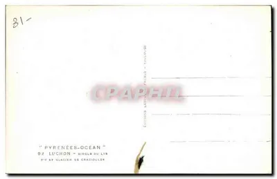 Pic i lodowiec Crazioûles — Pyrénées-Océan — Wydawnictwo Luchon — Rewers