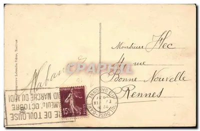Toulouse - Pátio do Hotel de Bérenguier-Maynier (1547) — Hélió 17 — Verso