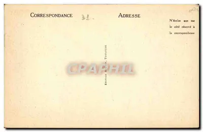 Toulouse — Porta do Jardim das Plantas e a Faculdade de Medicina — Edição Bruzin, Toulouse, n°47 — Verso
