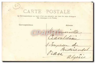 Toulouse — Vista geral sobre a Garonne — Editor: J. V. B. Probst, n° 62 — Verso