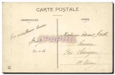 Toulouse - O Capitólio - Cour Henri IV (1904) — Fototipo Larbouche Frères, Toulouse — Verso