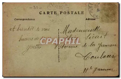 Toulouse - I Ponti Gemelli - Cartolina d'epoca — Verso