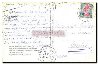 Toulouse — Muñeca Toulousana — Ediciones LAROUCHE Frères — Reverso