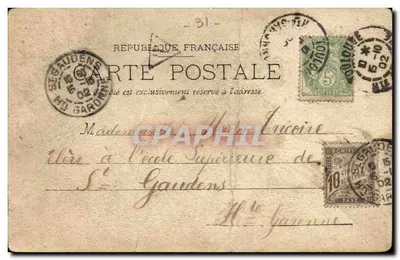 Toulouse — Hotel d'Assézat — L. S. — N° 3 — Verso