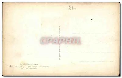 Toulouse — Basilica di San Sernin — Edizione Labouche-Toulouse, n°12 — Verso