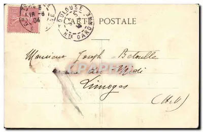 Toulouse - A Rue Alsace-Lorraine no canto de Lafayette — Cilène Jansou, n°116 — Verso
