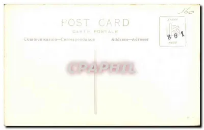 Pétra — Vista das tumbas esculpidas na rocha — Carta postal n°160 — Verso