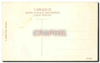 Jerusalém — Vista da estação — União Postal Universal — Verso