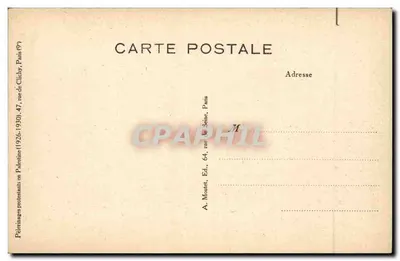 Jerusalém : O Jardim de Getsemani — Editor A. Mouret, Paris — Verso