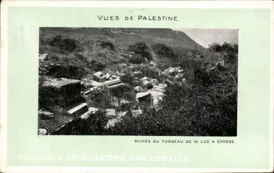 Ruínas do túmulo de São Lucas em Éfeso — Vistas da Palestina — Edição da Chocolaterie d'Aiguebelle