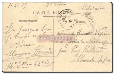Lyon - Most Ainay-l'Antiquaille i Fourvière — S. Farges, wydawca, Lyon, nr 5426 — Rewers