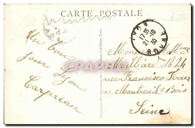 LYON — O Parque da Tête-d'Or — O Canto dos Cisnes — M.F. — Verso
