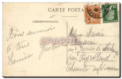 LYON — La Estación de los Brotteaux — M. F. — Reverso