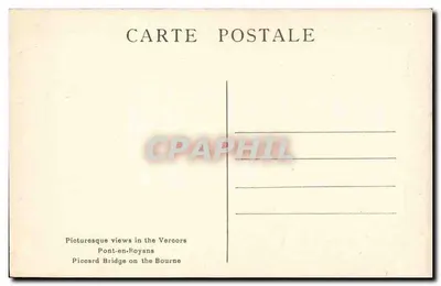 Pont-en-Royans — O Ponte Piccard sobre a Bourne — Paul Boyer, phalo, Romans, Tél. 4-03 — Verso