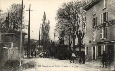 Sassenage — La Gare — Hôtel Faure — Tramway