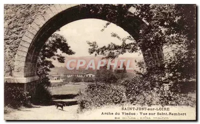 Saint-Just-sur-Loire — Arco do Viaduto vista sobre Saint-Rambert — Editor: S. Lombe