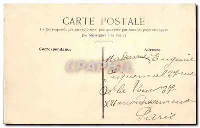 Grenoble — Ogólny widok i łańcuch Alp — Laurié 1908 — Rewers