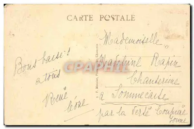 Chamonix - Rue Vallot e il Monte Bianco — Foto Monnier — Verso