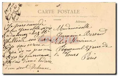 Chambery - Fontaine dos Elefantes Bilhete postal antigo — Verso