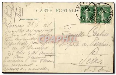 Annecy - I Canali — vista del canale con edifici e ponte — A. Gardet, Annecy, n°46 — Verso