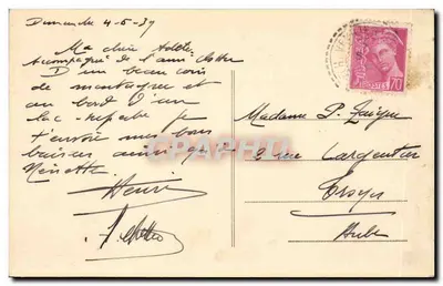 ANNECY (Hte-Savoie) — La Tournette — Coleção Arnaud — Verso