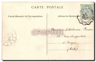 Lago de Annecy — Isla de los Cisnes — Edición A. Gardet - Annecy — Reverso