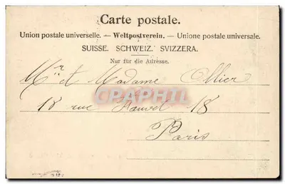 Euvian-les-Bains — Torre antigua datada en el siglo XV — G.L.M. 173 — Reverso