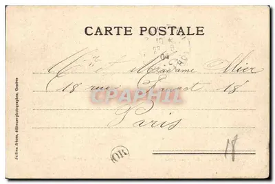 Evian-les-Bains — Estabelecimento Termal e o Hotel Splendide — J.J. 2408 — Verso