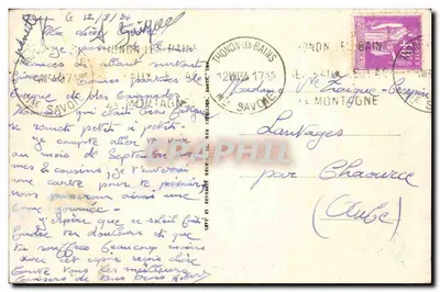Lago Léman — As margens do lago — LL. — n° 2049 — Verso