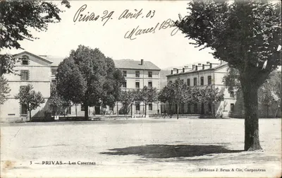 PRIVAS — As Casernas — Edições J. Brun & Cie, Carpentras