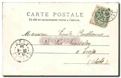 Privas - Charalas e Ponte do Petit Tournon — Edições J. Brun & Cie, Carpentras, n°6 — Verso