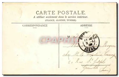 Dauphiné - Voreppe - Trasa Grande-Chartreuse — Papeterie des Alpes Eug. Robert, Grenoble — Rewers