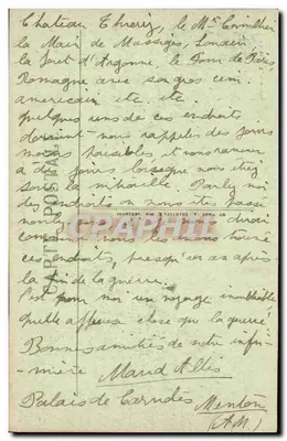 Grenoble — Die Avenue Alsace-Lorraine — Chiché A. Y. Grenoble — Rückseite