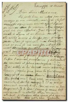 Voreppe - Vista Geral e o Bec de l'Echailon Bilhete postal antigo — Verso