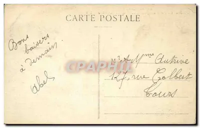 Grenoble — O rio Isère. O Ponte Suspensa e o Quai Perrière — E.R. — Verso