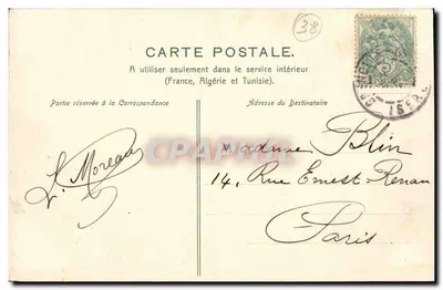 Grenoble. O Forte Rabot e a Cadeia dos Alpes — Papeterie des Alpes, Eug. Robert, Grenoble. — Verso