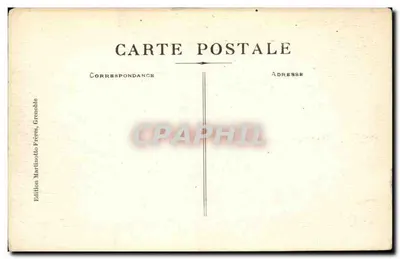 Grenoble - A Praça Victor Hugo — ed. Martinotto Frères, n°24 — Verso
