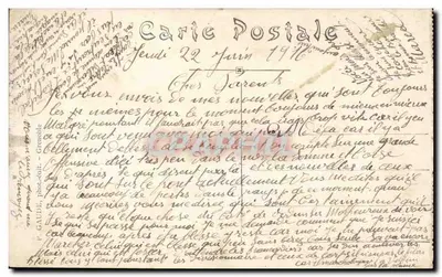 Grenoble — Paleis van Justitie en Statuïetje Bayard — GAUDE, fot. uitg. — Achterkant