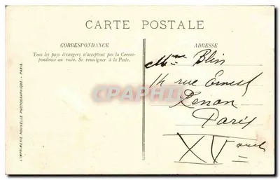 Grenoble — A Rua Guy-Pape — LL. — L’Imprimerie Nouvelle Photographique, Paris, n°35 — Verso