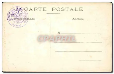 Os Chartreux — Monges se dirigindo às Matinas — L.H., Paris — Verso