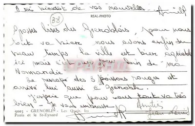 Grenoble — Bruggen en St-Eynard — REAL-PHOTO — Achterkant