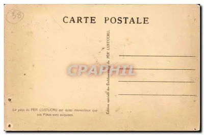 Chamechaude widziane z Sappey — Dauphiné, Isère — wydanie specjalne firmie Pér' Lustucru — Rewers