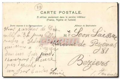 Grenoble. A Place Victor Hugo e os Fortes — Papeterie des Alpes, Eug. Roberi, Grenoble. — Verso
