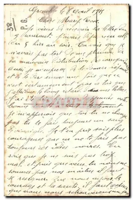 Grenoble - Plac Victora Hugo — widok panoramiczny z górami na tle — Rewers