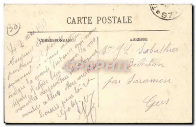 Grenoble — O Ponte da Esplanada e os Fortes — LL — Verso