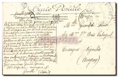 Grenoble — O Ponte da Porte de France e o Moucherolle — Selecta — Verso